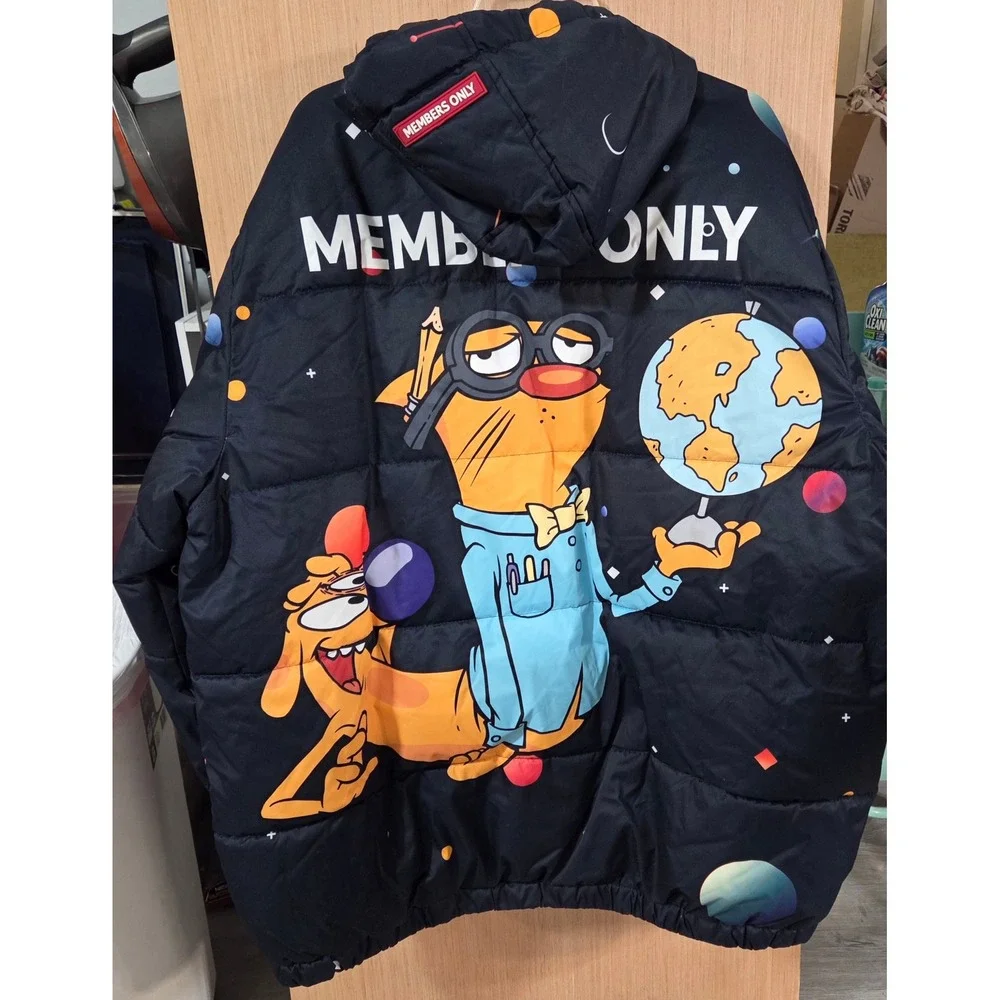 Members Only Nickelodeon Rugrats Arnold‎ Tommy Chuckie Puffy Winter Jacket XXL